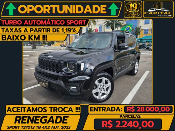 JEEP RENEGADE 1.3 T270 TURBO FLEX SPORT AT6 JEEP RENEGADE 1.3 T270 TURBO FLEX SPORT AT6